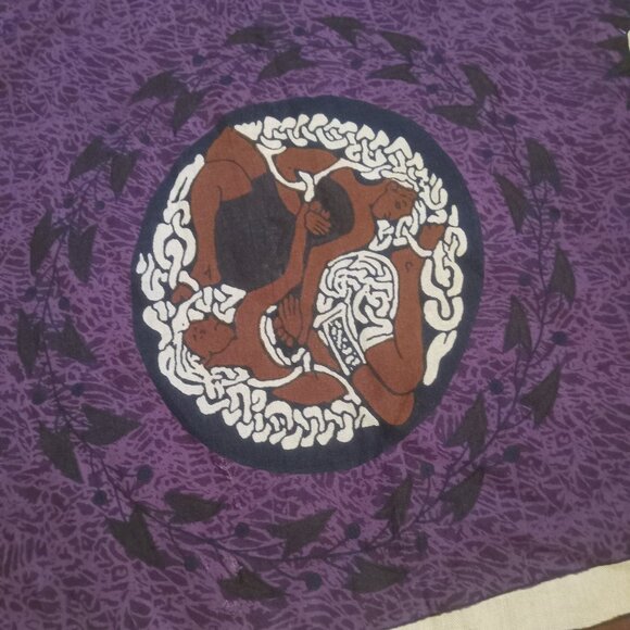 Celtic Sufi Art aSarong!Rising suns toronto deadstock boutique sarong! - Picture 13 of 16